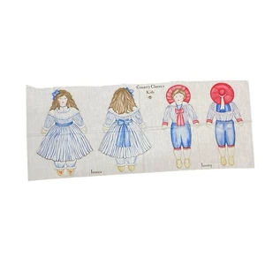 Vintage Country Classic Kids JESSICA JEREMY Doll Pattern Cut & Sew Fabric Panel - Picture 1 of 7