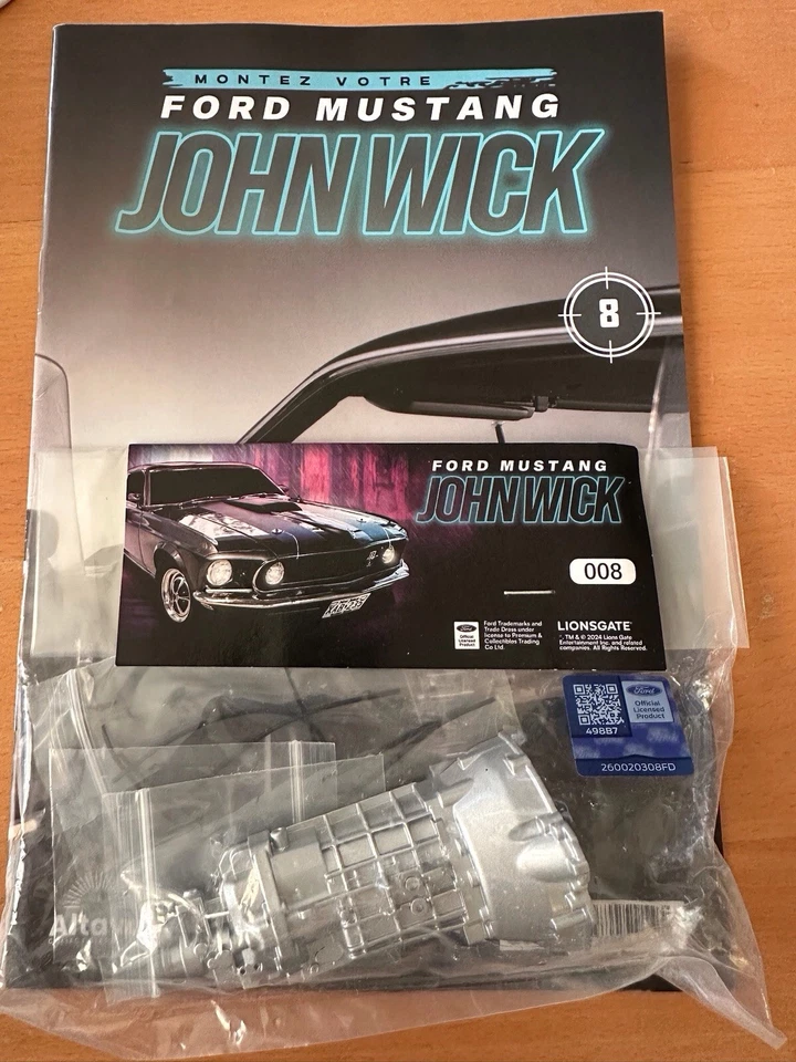 Ford Mustang Mach 1 1969 John Wick Altaya 1/8 N 8 - Immagine 1 di 1