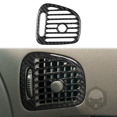 Panel de control central de fibra de carbono real moldura de ventilación lateral para Saab 9-5 97-05 Foto 1 de 4