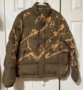 Denim And Supply Ralph Lauren Piumino Giacca Personalizzato Sbiancato Grande - Foto 1 di 9