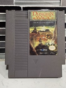 Dungeon Magic Sword of the Elements NES Tested Working Authentic Nintendo Taito