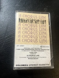 A Chorus Line - NY Shakespeare Festival Production - 1975 Music Cassette - Picture 1 of 5