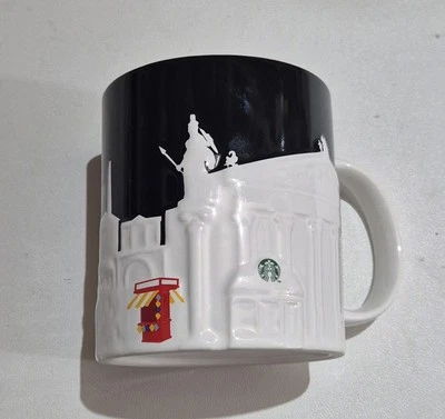 Starbucks Greece 2024 Athens Black Relief 16oz (473ml) City Mug - Image 1 of 4