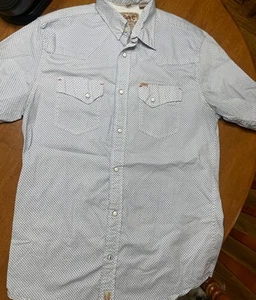 Rafter C Western Shirt Boys sz L Pearl Snap Cowboy Rodeo Rancher Country* - Picture 1 of 7