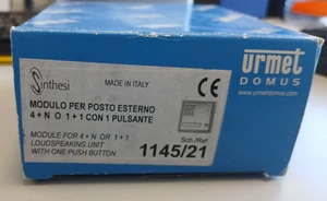 modulo urmet per posto esterno 4+n o 1+1 con 1 pulsante sinthesi 1145/21 - Bild 1 von 4