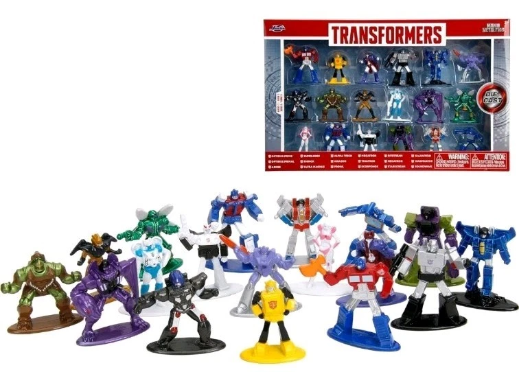 Jada Toys Nano Metalfigs Transformers Die-Cast Figures 1.65" 18-Pack  - Image 1 of 4