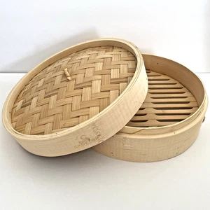 Crofton 2-teiliges Bambus Dampfgarer Set - Neu, nie benutzt - 100% Bambus - Bild 1 von 6