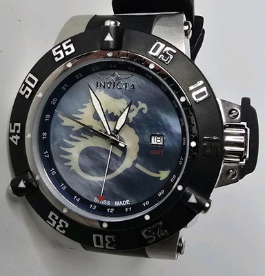 Reloj Invicta Subaqua Noma III Dragon GMT para hombre 0876 hecho en Suiza Foto 1 de 4
