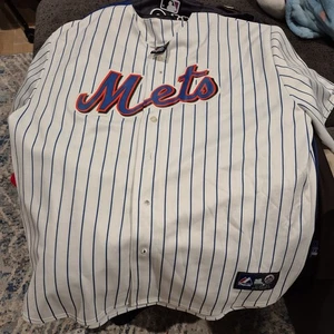Vintage New York Mets Jersey 2XL Majestic Jose Reyes White Mlb - Picture 1 of 5