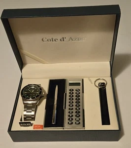 Reloj y Calculadora Costa Azul para Hombre Set de Regalo con Linterna y Pluma de Tinta Caja Nueva - Imagen 1 de 6
