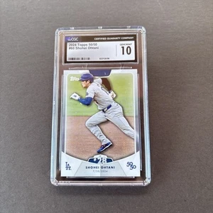 Shohei Ohtani 2024 Topps 50/50 # 60- Ohtani SB # 28 on 7/30/24-CGC Gem Mint 10 - Picture 1 of 8