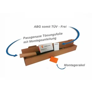 Passgenaue Tönungsfolie Opel Corsa B 5-Türer 1993-2000 Schwarz Folie - Bild 1 von 4