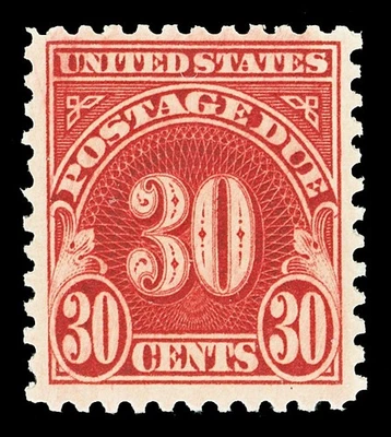 Scott J75 1930 30c Postage Due Flat Plate Issue Mint F-VF OG NH Cat $275 - Image 1 of 2