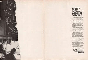 Boeing 1981 Vintage Print Ad Sentry USAF Airborne Radar Defense - Picture 1 of 1