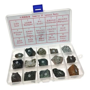 Igneous Rock Educational Rock Collection Teaching Aid Ages 8 up - Picture 1 of 4