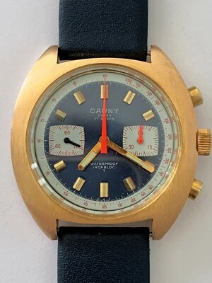 CAUNY  Chronograph Valjoux 7733 - Panda Dial Foto 1 de 4
