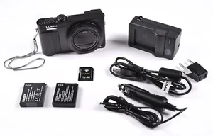 Panasonic Lumix DMC ZS50 Digital Camera 12.1MP Black Leica Lens, Charger Battery - Picture 1 of 5