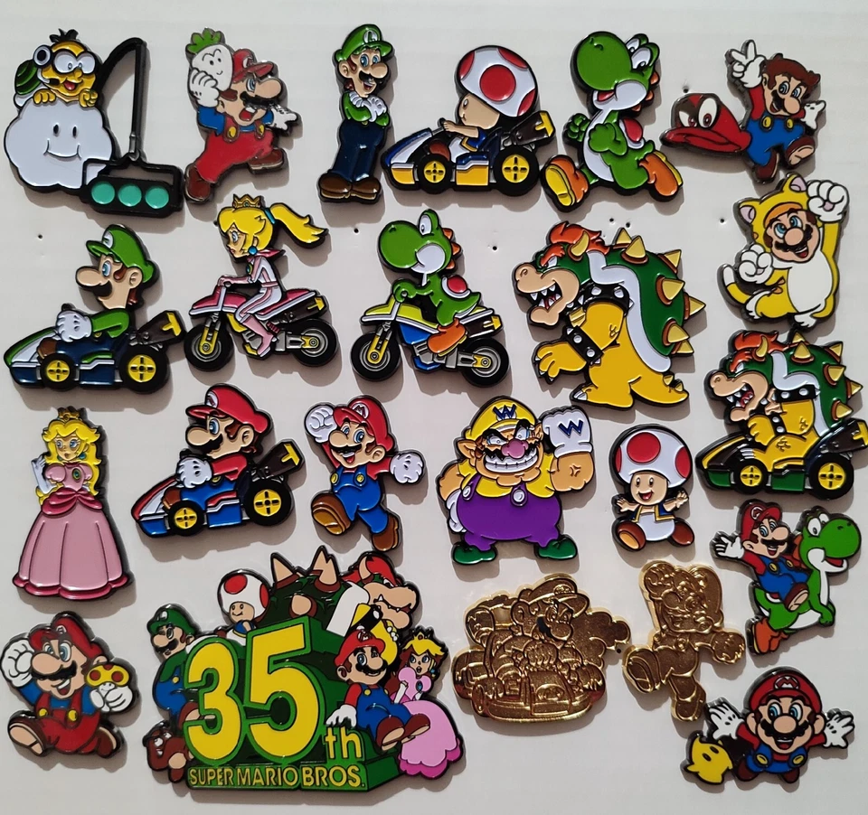 Super Mario Enamel Pins Official Nintendo Collectible Lapel Badges: You Choose - Image 1 of 1