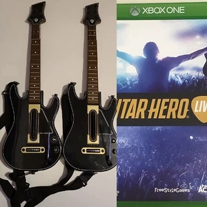 Guitar Hero Live 2 Pack Bundle Xbox One No Dongles Tested - Picture 1 of 1