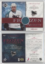 2006-07 Upper Deck Artifacts Frozen Swatches Red /100 Jonathan Cheechoo #FA-JO