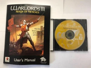 Warlords III 3: Reign of Heroes PC CD-ROM 1997 disco e manuale utente SSG - Foto 1 di 1