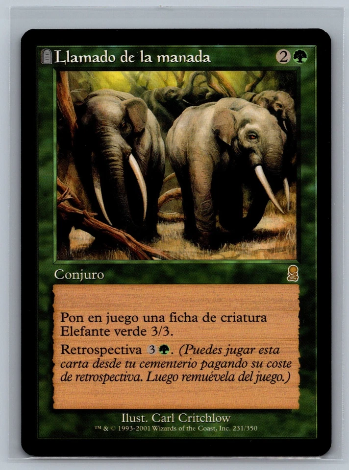 Magic The Gathering SPANISH Odyssey Call of the Herd #231/350 MTG TCG CCG - Image 1 of 2