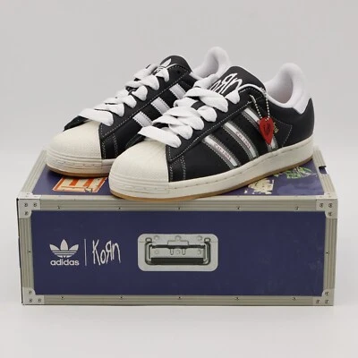IH1313 Korn adidas Originals Superstar Core Black White Better Scarlet (Men's) - Image 1 of 4