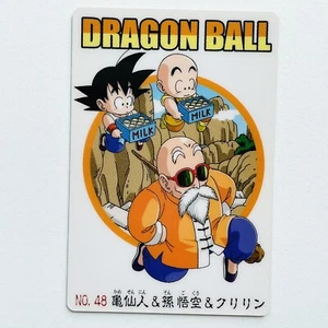 2004 Vintage Rare Dragon Ball Carddass Gummies Card No. 48 Master Roshi Goku - Picture 1 of 3