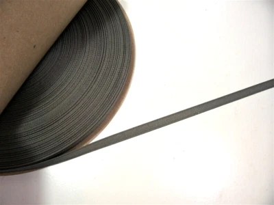 Gray Grosgrain Ribbon 1/4 inch wide x 10 yards Schiff Grey Polyester B15 - Image 1 of 4