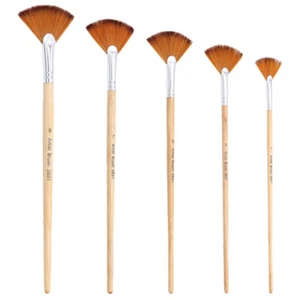 5 Pcs Brush Set Ergonomic Paint Artist Painting Brushes Fan Child - Picture 1 of 12