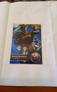 Robby Snelling 2023 Bowman Platinum Baseball Blue # 84/150