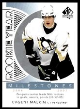 2017-18 SP Authentic Rookie Year Milestones Evgeni Malkin Pittsburgh Penguins