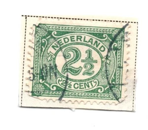 Netherlands SG: 172 1899 New Daily Stamps 2-1/2c Green Lightly Hinged Stamp - Picture 1 of 1