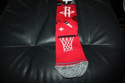 NEW Stance NBA Houston Rockets Landmark Infiknit Crew Socks Men’s L 9-13 Red - Image 1 of 4