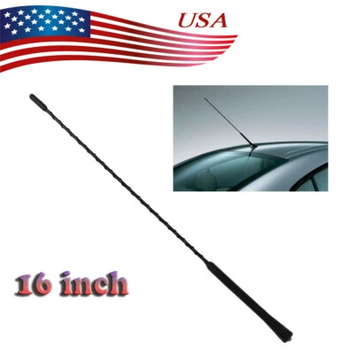 16'' ROOF MAST WHIP FUBA ANTENNA AERIAL FIT FOR VW PASSAT B5 GOLF JETTA BORA MK4 - Imagem 1 de 4