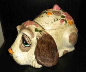 VINTAGE USA 1960S CARTAPESTA CANE STATUINA BIGIOTTERIA HIPPIE LOOK DESIGN - Foto 1 di 7
