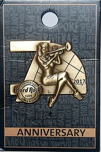 Hard Rock Cafe KRAKOW Year 2017 7th Anniversary Pin - Picture 1 of 1
