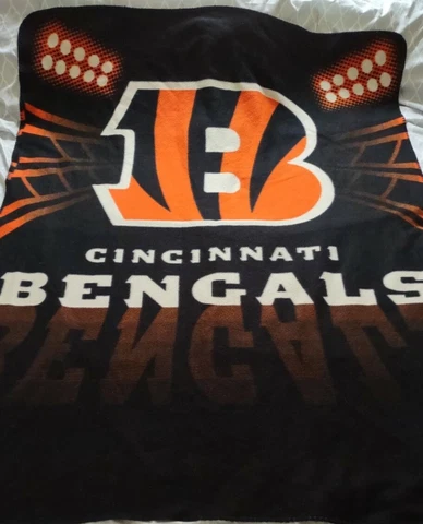 Cincinnati Bengals fleece Throw Blanket Cover