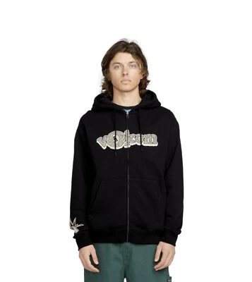 Volcom ENT Kapuzen Zip Pullover (schwarz) - Bild 1 von 2