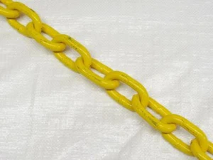Cadena de eslabón medio pintada de amarillo 13 mm grado 80 - 21400 kg de capacidad de amarre 21,4 toneladas - Imagen 1 de 2