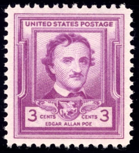 US 986 3c 1949 Edgar Allan Poe Issue PSAG grade 100 NH - Picture 1 of 3