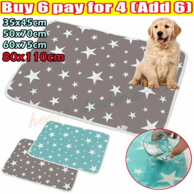 Washable Large Pet Pee Pads Mats Puppy Training Pad Toilet Wee Cat/Dog Supplies. - Image 1 of 4