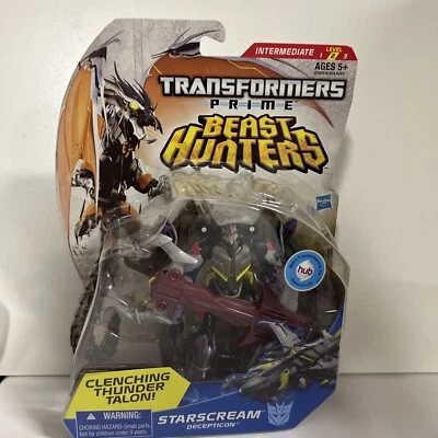 Transformers Prime STARSCREAM Beast Hunters Deluxe Class Decepticon Hasbro New - Image 1 of 4
