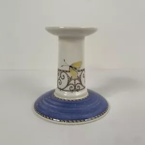 Wedgwood Sarah’s Garden Candlestick Holder 4” Blue Queen's Ware Candle Stick - Picture 1 of 19