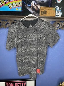 Jordan T-Shirt grau Herren Small All Over Print gebraucht Air Jordan Shirt - Bild 1 von 4