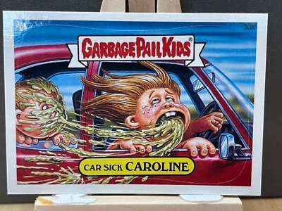 Topps  2004 ANS 2 Garbage Pail Kids 33a CAR SICK CAROLINE. - Image 1 of 2