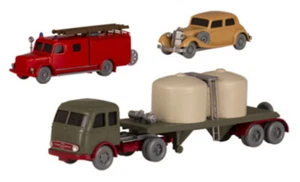 Set Wiking-Verkehrs-Modelle 87 Magirus LF 16 Feuerwehr, MB 260 D und MB LPS 333 - Bild 1 von 1