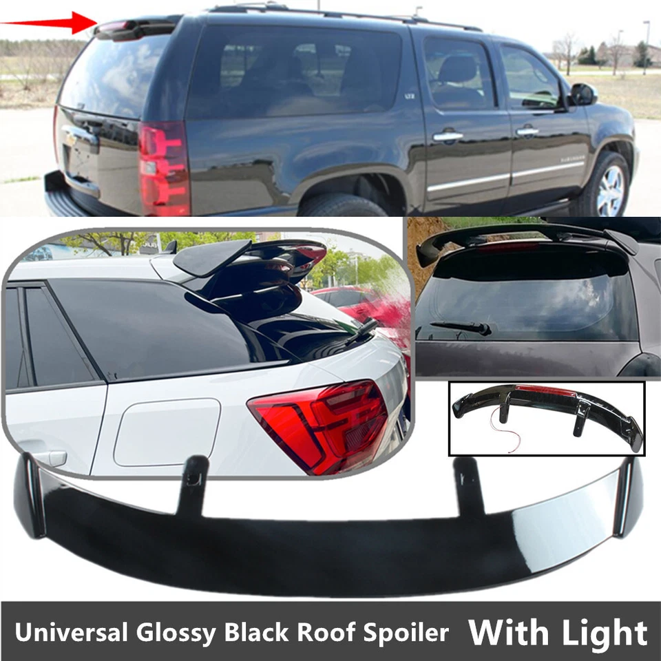 Universal For Chevy Suburban Rear Window Roof Spoiler Modified Wing W/Light - Imagem 1 de 4