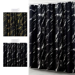 Wrinkle-free Shower Curtain Shower Curtain Stamping Pattern Shower Curtain - Picture 1 of 13