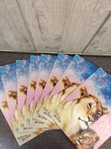Pocket Folders Glittery Lion and Cub Lot Of 8 Teacher Classroom - Picture 1 of 3